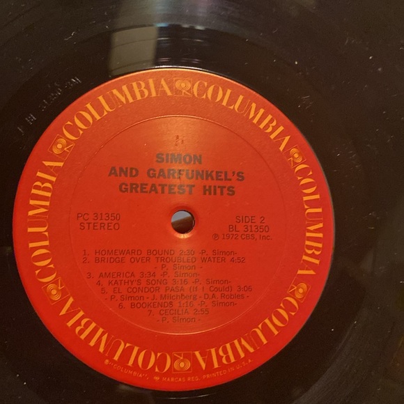 ✨💿 Vintage Vinyl 💿✨ Simon And Garfunkel's Greatest Hits Vinyl LP 1972 - Picture 9 of 12